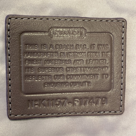 Coach Lavender,plum on gold background crossbody - Picture 7 of 10